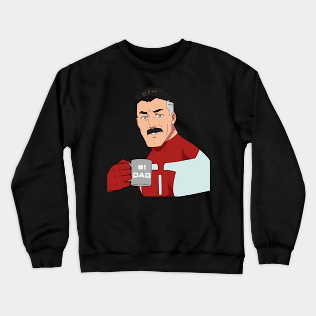 #1 Dad Crewneck Sweatshirt by Concentrated